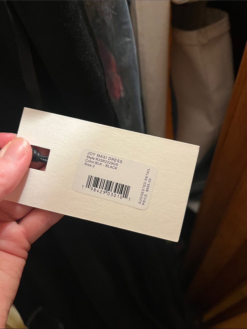 STAUD Joy Maxi Dress in Black - Picture 2 of 3